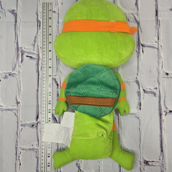 Nickelodeon 2013 Seat Pet Teenage Mutant Ninja Turtle‎ Michaelangelo Belt Plush - Picture 3 of 7